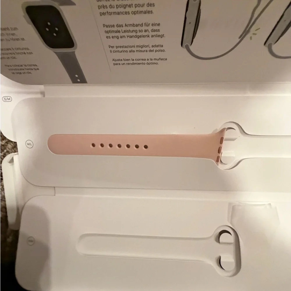 Apple iWatch Sport Silicone Bands: Brand New: Size Large: 1 Sided Band Only:Qty3